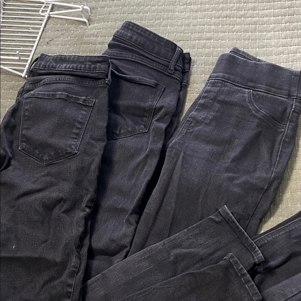 Old Navy Women's Black Skinny Jeans in Long